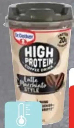 Edeka Dr. Oetker High Protein Coffee Drink Latte Macchiato Angebot