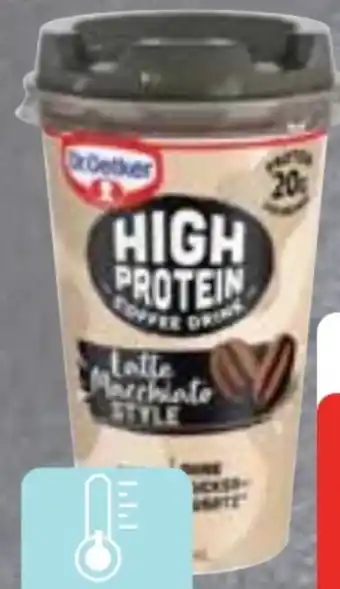 Edeka Dr. Oetker High Protein Coffee Drink Latte Macchiato Angebot