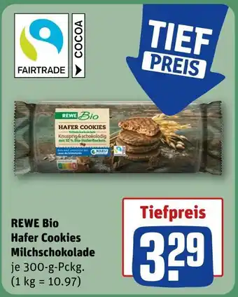 REWE Rewe bio hafer cookies milchschokolade Angebot