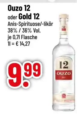 trinkgut Ouzo ouzo 12 oder gold 12 Angebot