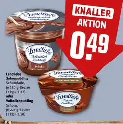 REWE Landliebe landliebe sahnepudding oder vollmilchpudding Angebot