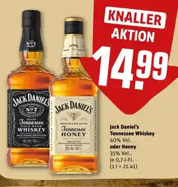 REWE Jack daniel's tennessee whiskey oder honey Angebot