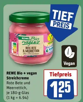 REWE Rewe bio + vegan streichcreme Angebot