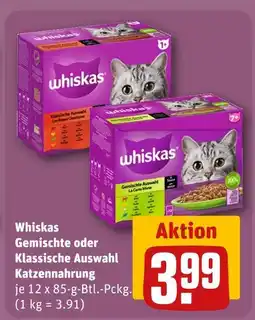 REWE Whiskas gemischte oder klassische auswahl katzennahrung Angebot