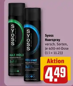 REWE Syoss haarspray Angebot