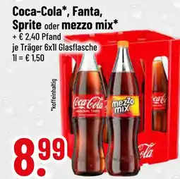 trinkgut Coca-cola coca-cola, fanta, sprite oder mezzo mix Angebot