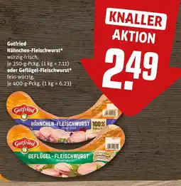 REWE Gutfried hähnchen-fleischwurst oder geflügel-fleischwurst Angebot
