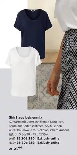 Tchibo Shirt aus leinenmix Angebot