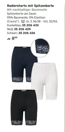 Tchibo Radlershorts mit spitzenborte Angebot