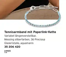 Tchibo Tennisarmband mit paperlink-kette Angebot