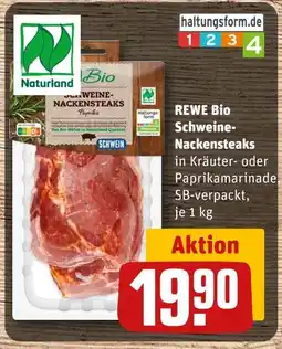 REWE Naturland rewe bio schweine-nackensteaks Angebot