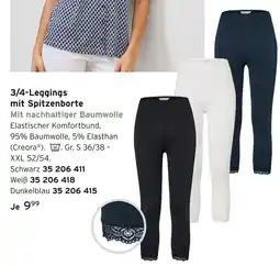 Tchibo 3/4-leggings mit spitzenborte Angebot