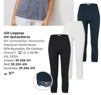 Tchibo 3/4-leggings mit spitzenborte Angebot