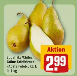 REWE Grüne tafelbirnen abate fetel Angebot