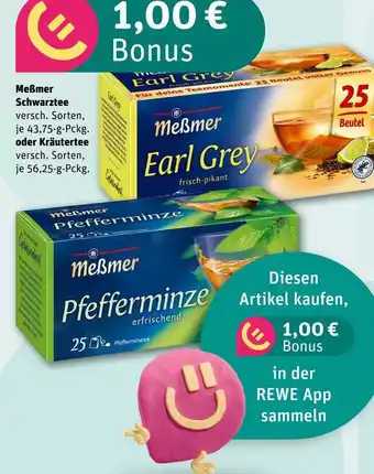 REWE Meßmer schwarztee oder kräutertee Angebot