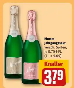 REWE Mumm jahrgangssekt Angebot