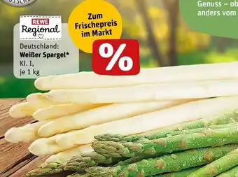 REWE Rewe regional weißer spargel Angebot