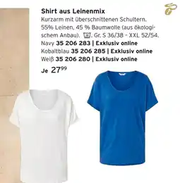 Tchibo Shirt aus leinenmix Angebot