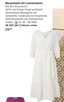 Tchibo Blusenkleid mit lochstickerei Angebot