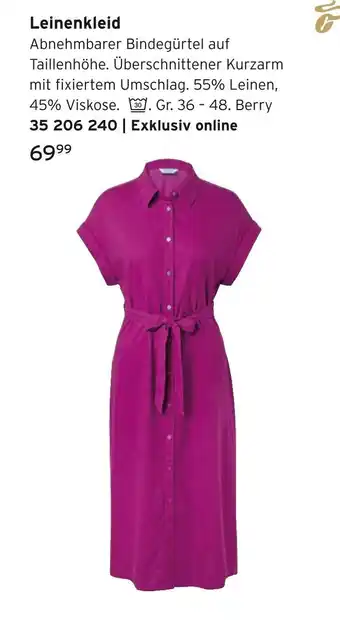 Tchibo Leinenkleid Angebot