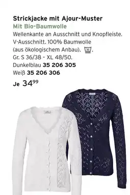 Tchibo Strickjacke mit ajour-muster Angebot