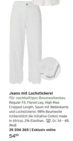 Tchibo Jeans mit lochstickerei Angebot