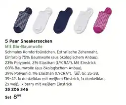 Tchibo 5 paar sneakersocken Angebot