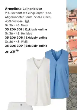 Tchibo Ärmellose leinenbluse Angebot