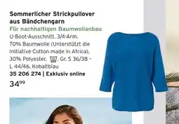 Tchibo Sommerlicher strickpullover aus bändchengarn Angebot
