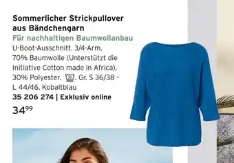 Tchibo Sommerlicher strickpullover aus bändchengarn Angebot