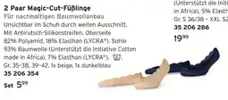 Tchibo 2 paar magic-cut-füßlinge Angebot
