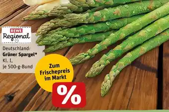 REWE Rewe regional grüner spargel Angebot