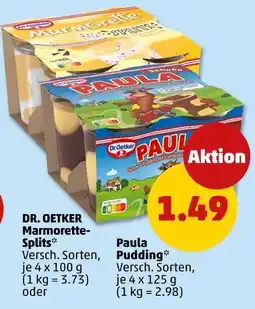 PENNY Dr. oetker marmorette-splits oder paula pudding Angebot