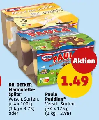 PENNY Dr. oetker marmorette-splits oder paula pudding Angebot