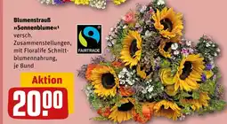 REWE Fairtrade blumenstrauß sonnenblume Angebot