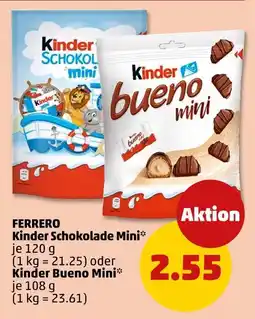 PENNY Ferrero kinder schokolade mini oder kinder bueno mini Angebot