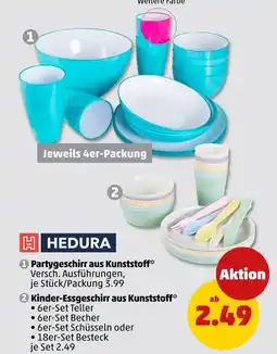 PENNY Hedura partygeschirr aus kunststoff oder kinder-essgeschirr aus kunststoff Angebot
