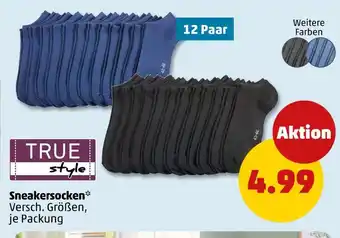 PENNY True style sneakersocken Angebot