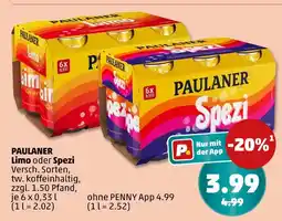 PENNY Paulaner limo oder spezi Angebot