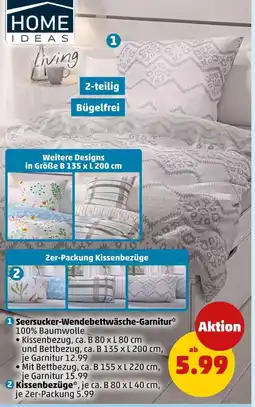 PENNY Home ideas living seersucker-wendebettwäsche-garnitur Angebot