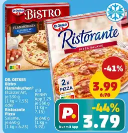 PENNY Dr. oetker bistro flammkuchen oder ristorante pizza Angebot