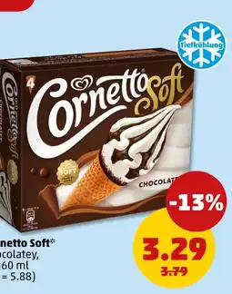 PENNY Langnese cornetto max* oder cornetto soft Angebot