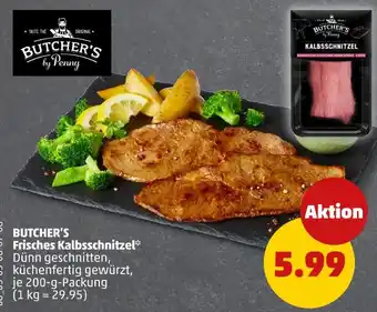 PENNY Butcher's by penny frisches kalbsschnitzel Angebot