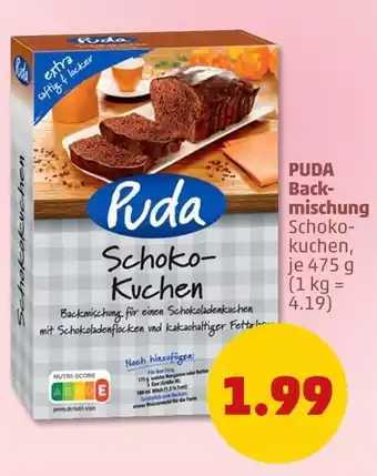 PENNY Puda backmischung schoko-kuchen Angebot