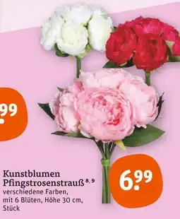 tegut Kunstblumen pfingstrosenstrauß Angebot