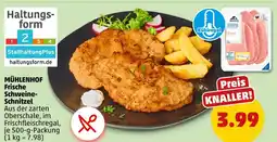 PENNY Mühlenhof frische schweine-schnitzel Angebot