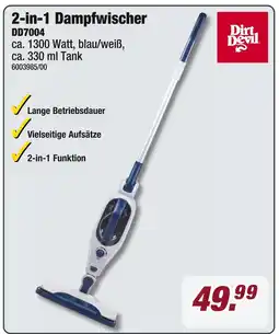 Poco Dirt devil 2-in-1 dampfwischer Angebot