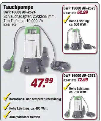 Poco Tauchpumpe Angebot