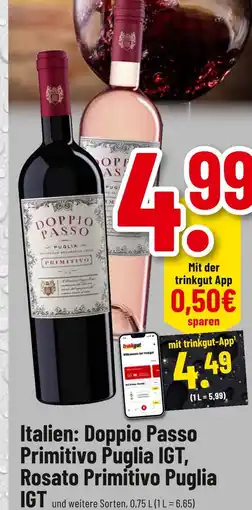 trinkgut Doppio passo primitivo puglia igt, rosato primitivo puglia igt Angebot