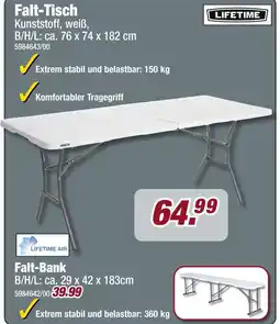 Poco Lifetime falt-tisch oder falt-bank Angebot